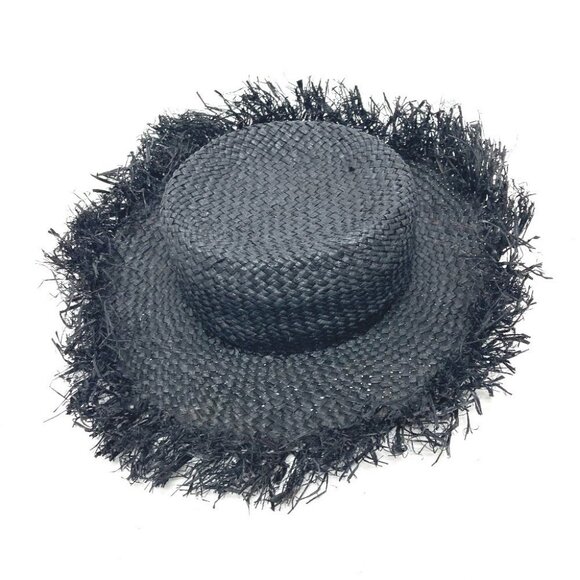 DOLCE&GABBANA straw hat hat hat Raffia Black main image 11